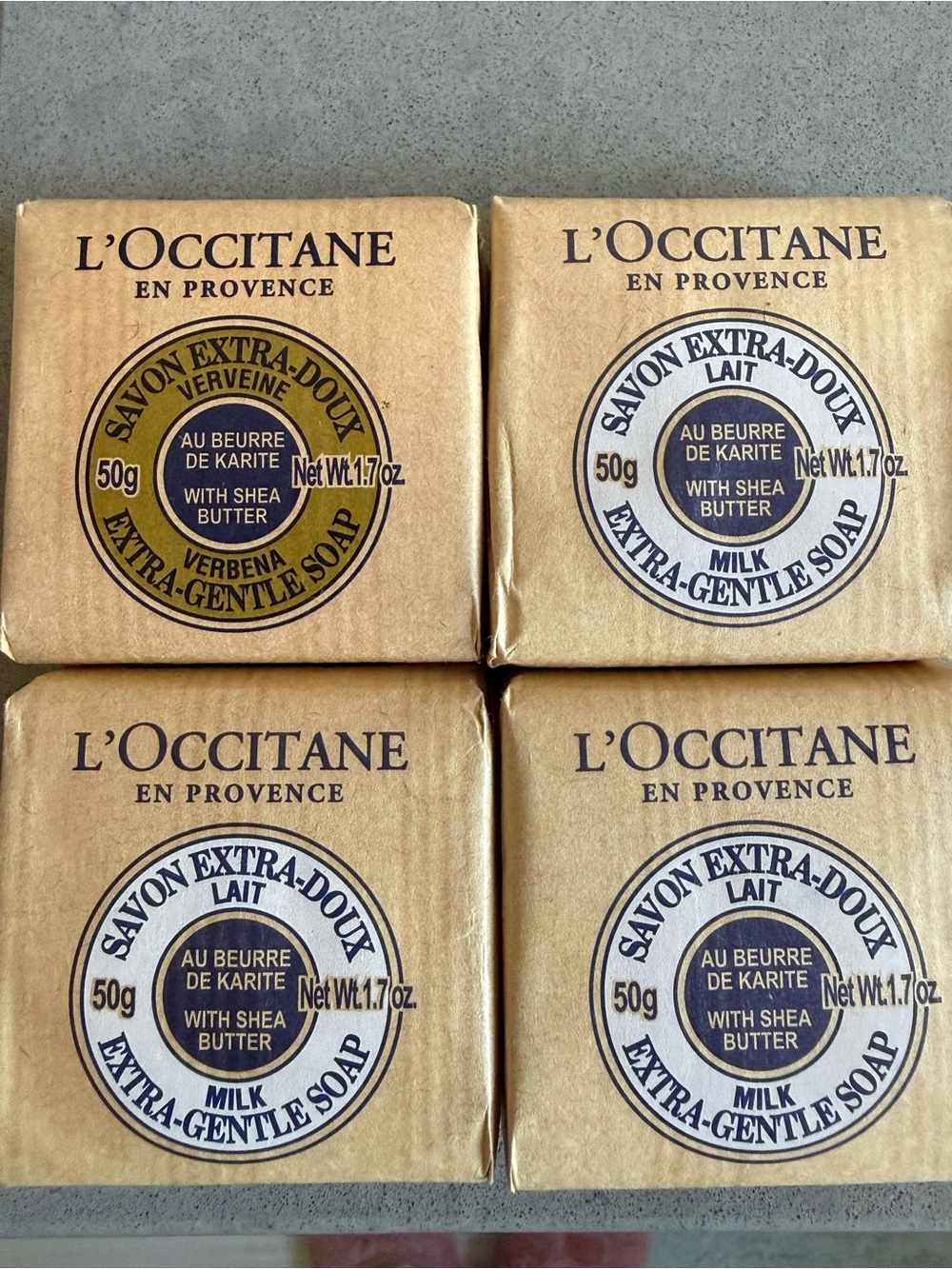 L'Occitane Extra-Gentle Soap Bar Set of 4